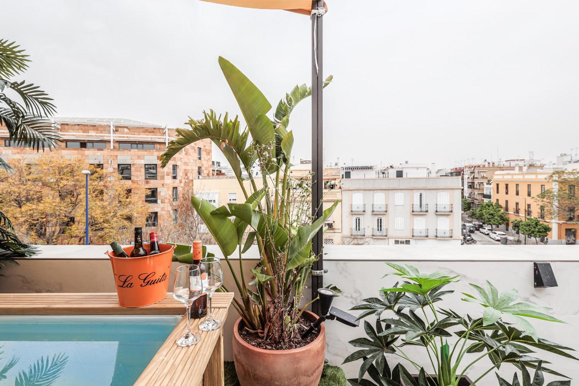 Ferienwohnung Fantastico Atico 2 Hab Y Gran Terraza Privada Sevilla Exterior foto